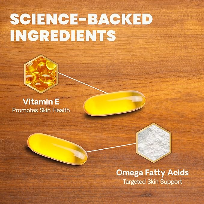 VetriScience Omega Healthy Skin Capsules, Omega 3.6.9 Fish Oil Supplement for Dogs and Cats, Skin Health, Coat Growth, Reduce Shedding, Over 750 mg Omega Fatty Acids per Capsule, Gel Caps, 90 Count