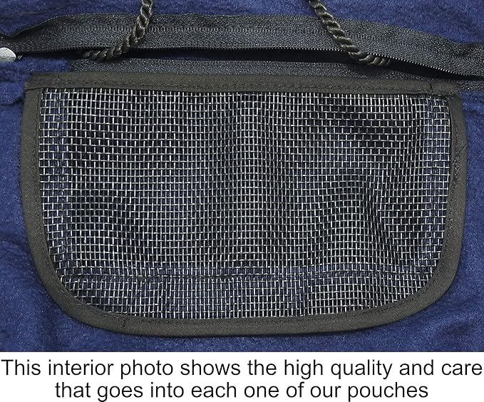 Bonding Carry Pouch for Sugar Gliders and Other Small Pets (Navy Blue)