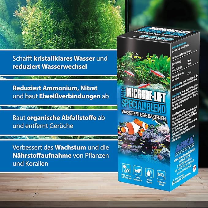 MICROBE-LIFT SBHG1 Special Blend Aquarium and Fish Tank Cleaner for Freshwater and Saltwater, 128 Ounces