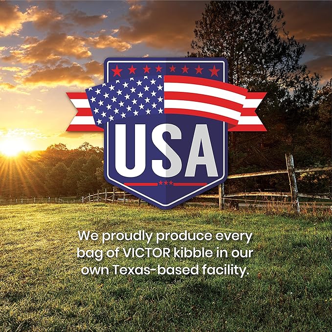 VICTOR Super Premium Dog Food – Professional Dry Dog Food – Super Premium Kibble with 26% Protein – Gluten-Free with Beef, Chicken & Pork Meals – for High Energy and Active Dogs & Puppies, 50lbs
