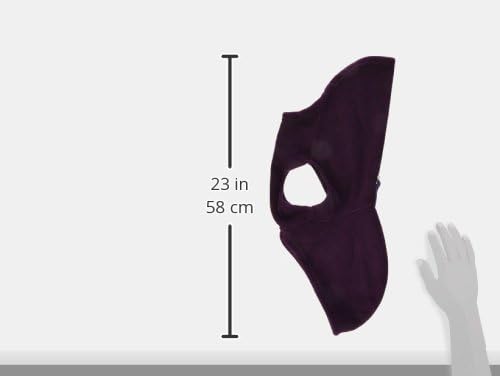 Gooby - Fleece Vest Hoodie, Small Dog Pull Over Hooded Fleece Jacket with Leash Ring, Plum, Large