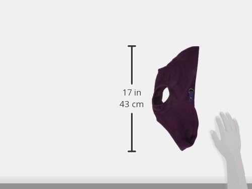 Gooby Fleece Vest Hoodie Dog Sweater - Plum, Small - Warm Pullover Dog Hoodie with O-Ring Leash for Small to Medium Dogs