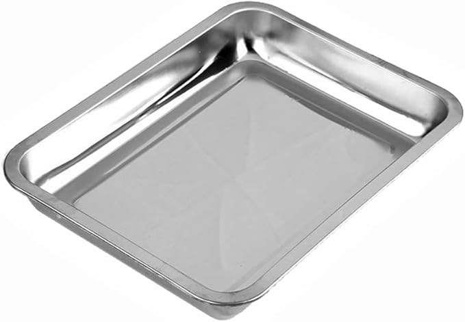 Stainless Steel Pet Litter Box 24"x16"x2.75" for Cat, Dog & Rabbit, Corrosion Resistant Easy Clean No Residue Build Up Never Absorbs Odor Stains Rusts Durable Pan (XL (24"x16"), 2.75" Deep)