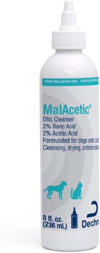 Malacetic Otic Cleanser for Dogs and Cats, 8 fl oz