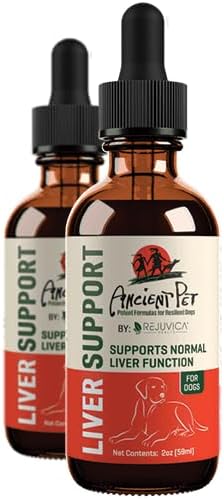 Ancient Pet Liver - Advanced Liver Support Supplement for Dogs - Liquid Delivery for Better Absorption - Milk Thistle, Dandelion, Artichoke & More!