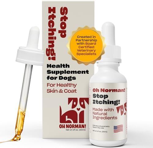 Stop Itching by Kaley Cuoco, All-Natural Itch Relief Supplement for Dogs, Vet Nutritionist-Backed,for All Life Stages and Breeds, 1 Fl Oz