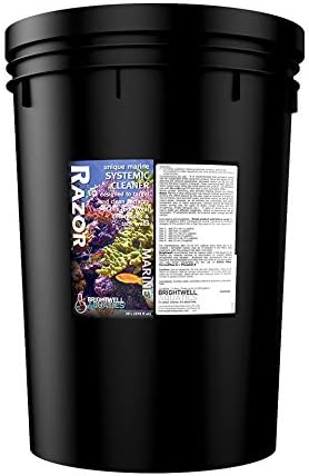 Brightwell Aquatics Razor Marine - Unique Systemic Cleaner for Marine Aquariums, 20 Liter