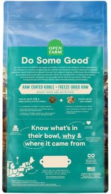 Open Farm, RawMix Dry Cat Food, Protein-Packed Kibble Coated in Bone Broth with Freeze Dried Raw Chunks, Formulated for Kittens, Chicken with Turkey & Wild-Caugh Salmon Recipe for Kittens, 2.25lb Bag