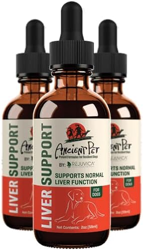 Ancient Pet Liver - Advanced Liver Support Supplement for Dogs - Liquid Delivery for Better Absorption - Milk Thistle, Dandelion, Artichoke & More!