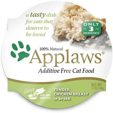 Applaws Cat Food in Broth Pots Variety Pack,Bowl - 6 Flavors - 2.12 Ounces Each (12 Total) Pots,