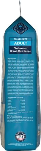 Blue Buffalo Life Protection Formula Adult Small Bite Dry Dog Food, Helps Build and Maintain Strong Muscles, Made with Natural Ingredients, Chicken & Brown Rice Recipe, 15-lb. Bag