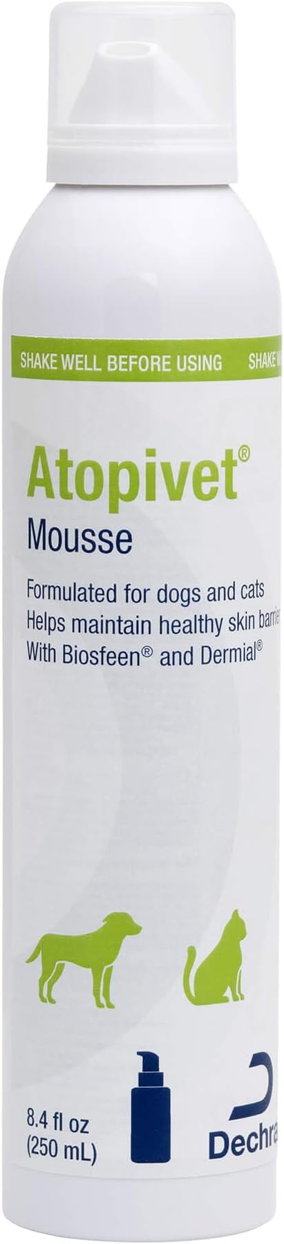 Skin Care Mousse for Dogs and Cats, 8.45 oz