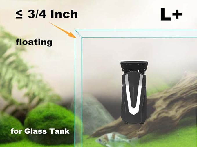 Carefree Fish Aquarium Super Powerful Magnetic Cleaner Glass Fish Tank Magnet Brush with 4 Algae Scrapers Floating L