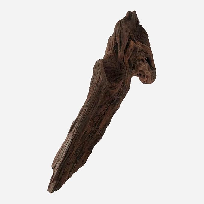 Natural Driftwood for Aquarium Decor, L20.87×W3.54×H9.45 Inches Large Drift Wood Decorations for Reptile Hide, Fish Tank, Optional Shapes