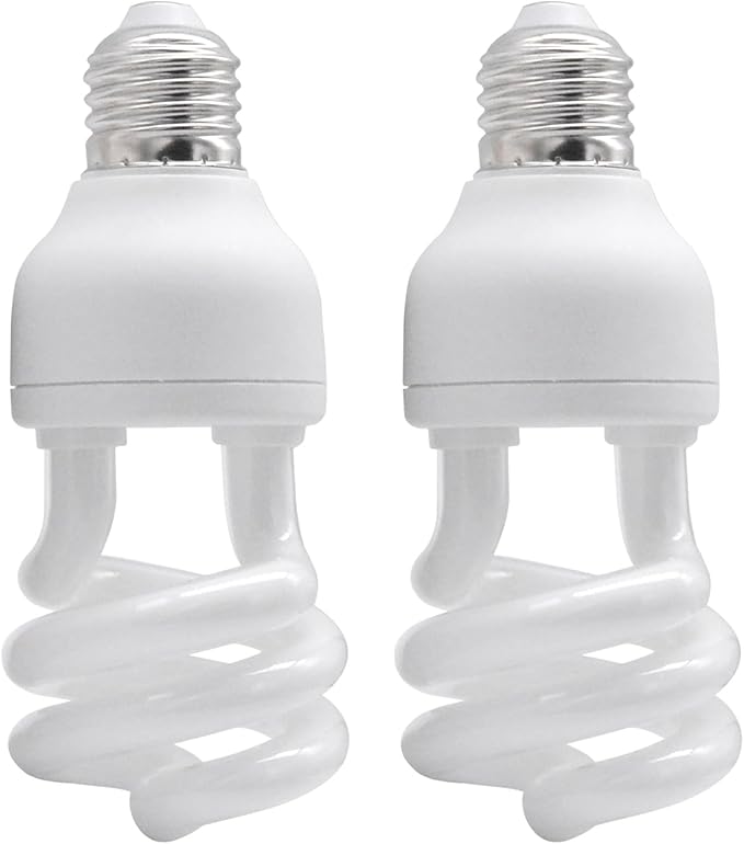 UVB Light Bulb for Reptiles, 13W 10.0 UVA UVB Heat Lamp Bulbs Ideal for Rainforest Reptiles, Bearded Dragons Lizard Turtle Tortoise Iguanas Chameleons Snake (2 Pack)