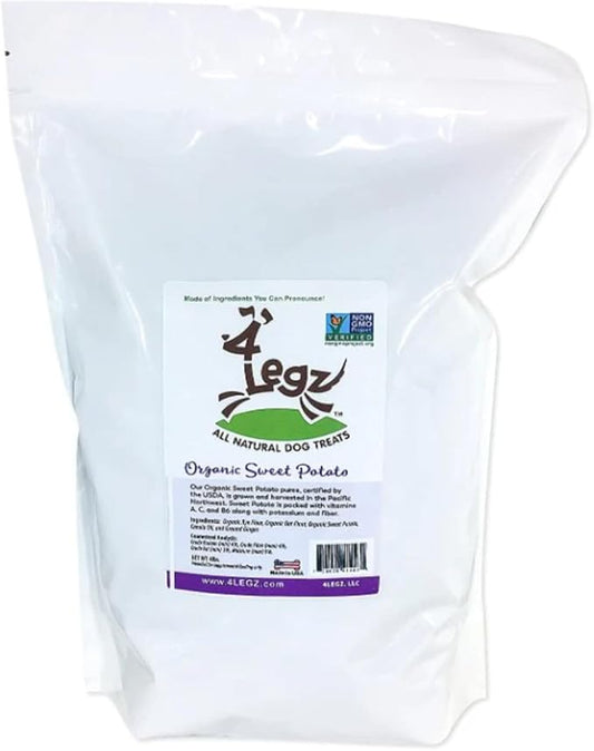 Organic Sweet Potato Dog Treats – Healthy, Crunchy, Vegan Biscuits with Whole & Real Ingredients – All Natural & USA‐Baked, 4 Pounds