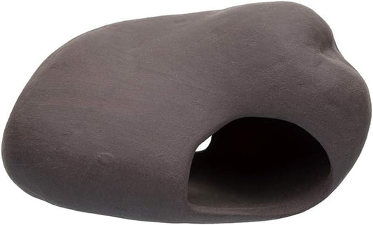 Plecoceramics Cichlid Stone Decoration - Aquarium cave for Cichlids, Betta, Small Fish - Fish Tank Hideway Decor - Betta Toys Hideout Stones House (Stone Small)