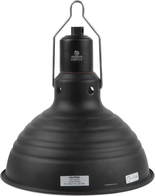 8.5 Inch Reptile Light Fixture Dome Heat Lamp Fixture UVB Heat Basking Lamp Fixture for Amphibian Reptile Terrariums，E26 Base