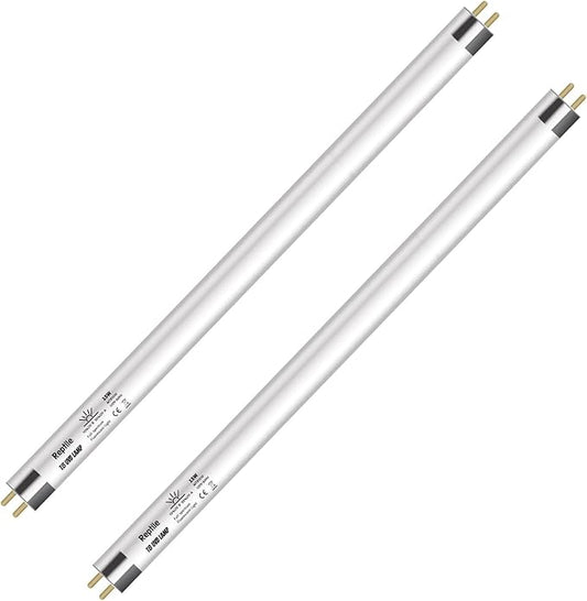 T8 UVB Reptile Lamp, 2-Pack 15W 10.0 UVB Light Bulbs, German Raw Material Fluorescent Lamp, Liner UVB Tube for Desert-Dwelling Reptiles, Bearded Dragon UVB Light 18 inches