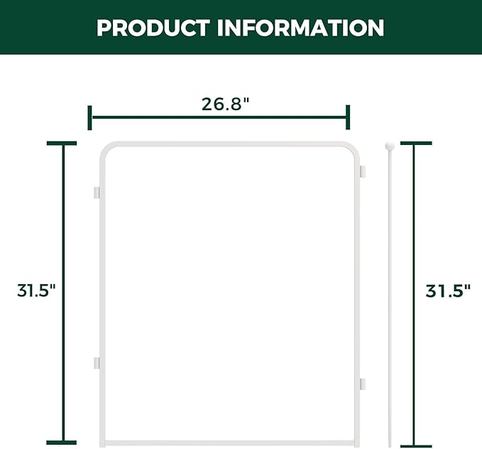 FXW Homeplus Unleashed Indoor Dog Playpen - Stress-Free and Safe Play, Heavy Duty 32 Inch 2 Acrylic Panels Dog Pen for Small and Medium Dogs, White│Patented