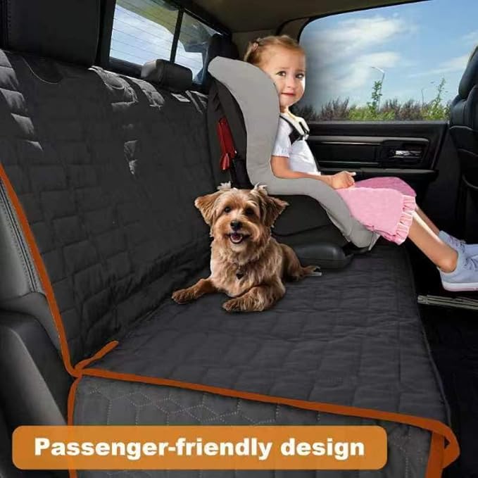 Back Seat Cover for Dogs, Washable Bench Seat Covers for Trucks,Nonslip Truck Seat Cover Protector for F150/Ram1500/GMC Sierra/Toyota/Chevrolet Silverado,Car Seat Covers for Dogs