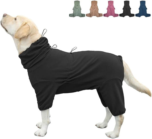 Dog Pajamas for Large Dogs,Extra Large Stretch, Suitable for Adult, Medium-Sized Dogs, Large Pet Jumpsuit Four-Legged Dog Clothes, Pet Clothing. (Black, 7XL)