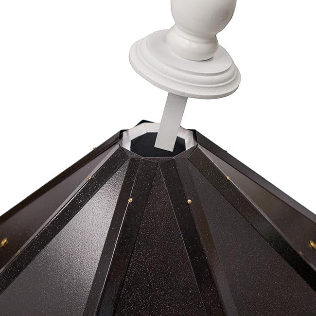 BestNest Purple Martin Castle House – Black Roof | Premium 8-Room Purple Martin Birdhouse for Backyard & Garden | Durable & Decorative Outdoor Bird House