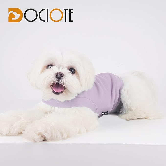 Soft Fleece Dog & Cat Sweatshirt - Warm Pullover for Small to Medium Pets - Stretchy Hoodie, Easy On & Comfortable Winter Clothes