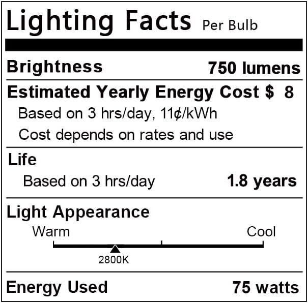 UVB UVA Reptile Light Bulb 75W Bulb for Reptiles and Amphibians Use for Turtle, Bearded Dragon, Lizard Cages Heat Lamp Replacement Bulb, 4 Packs