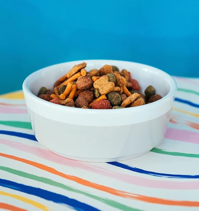 Waggo Dipper Ceramic Dog Bowl for Small and Large Breeds - Heavyweight and Durable Pet Food and Water Dish Crock, Dishwasher Safe, Modern (Mint, Large)