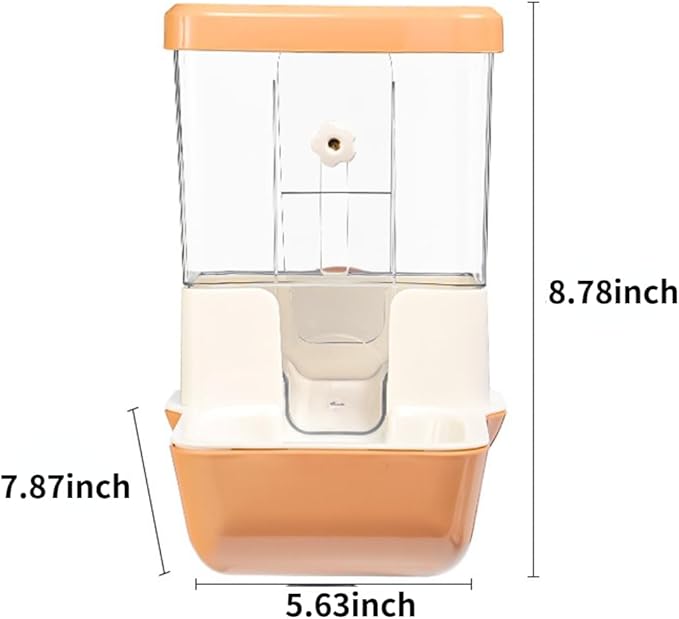 Automatic No Mess Bird Feeder - Bird Cage Accessories for Parakeet, Canary, Cockatiel, Finch