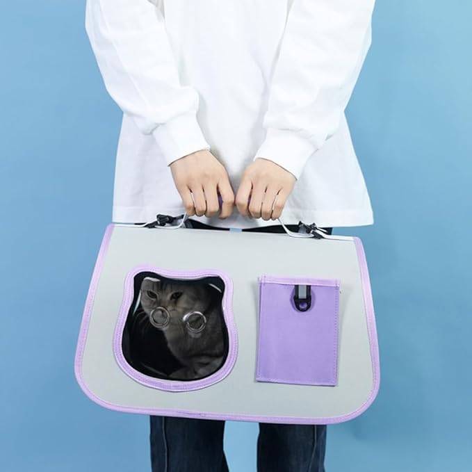 Cat Bag for Going Out, 17 * 10inch Portable Tote Hundred Pet Bag, Large Capacity Shoulder Slanting Cross Cat Dog Bag