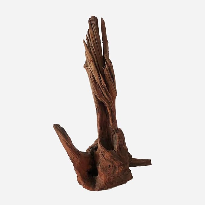 Natural Driftwood for Aquarium Decor, L12.99×W6.69×H20.47 Inches Large Drift Wood Decorations for Reptile Hide, Fish Tank, Optional Shapes