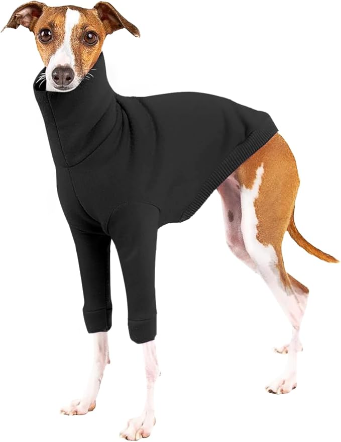 Dog Fleece Sweater Turtleneck Long Sleeve Pullover Sweatshirt Warm Puppy Clothes for Small Medium Dogs