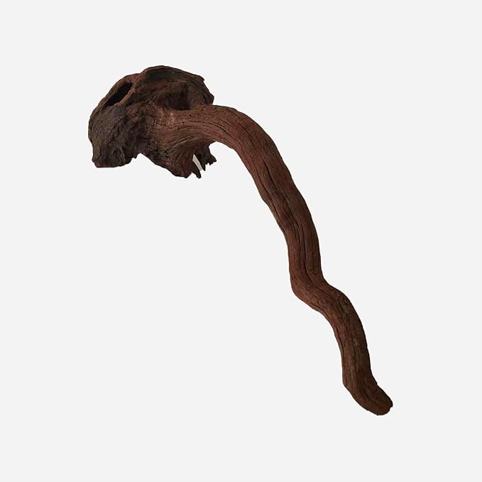 Natural Driftwood for Aquarium Decor, L16.14×W4.33×H4.33 Inches Large Drift Wood Decorations for Reptile Hide, Fish Tank, Optional Shapes