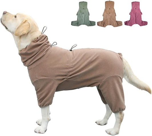 Dog Pajamas for Large Dogs,Extra Large Stretch, Suitable for Adult, Medium-Sized Dogs, Large Pet Jumpsuit Four-Legged Dog Clothes, Pet Clothing. (Coffee Color, 5XL)