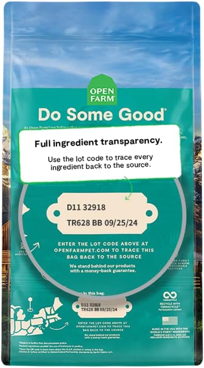 Open Farm, RawMix Dry Cat Food, Protein-Packed Kibble Coated in Bone Broth with Freeze Dried Raw Chunks, Formulated for Kittens, Chicken with Turkey & Wild-Caugh Salmon Recipe for Kittens, 8lb Bag