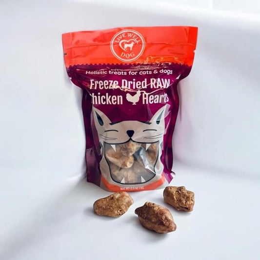 Chicken Heart Treats, 2.5 Ounce Pack