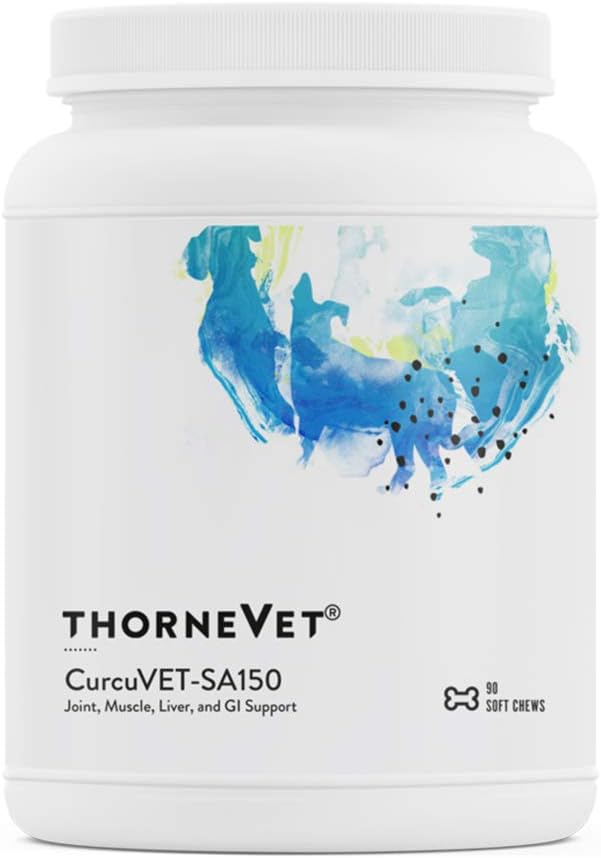 ThorneVET CurcuVET-SA150 – Joint, Muscle, Liver & GI Support for Medium & Large Dogs, 90 Soft Chews