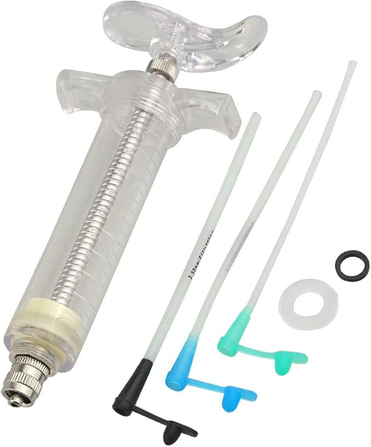 LILYS PET Young Birds Feeding Syringe,Plastic and Perspex Material,Used for Feeding Milk for Young Birds or Feeding Medicine for Sick Birds (20ml and 2+2.5+3mm Hose) …