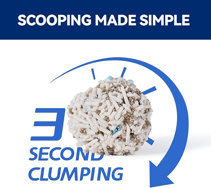 OPET Tofu Mixed Mixed Cat Litter - 36 LBS, Natural Sustainable Ingredients Quick Clumping Cat Litter, Flushable, Superior Odor Control, 99.9% Dust Free Kitty Litter (36 pounds, Fresh)