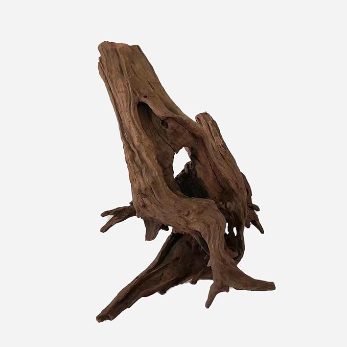 Natural Driftwood for Aquarium Decor, L16.93×W9.06×H16.14 Inches Large Drift Wood Decorations for Reptile Hide, Fish Tank, Optional Shapes