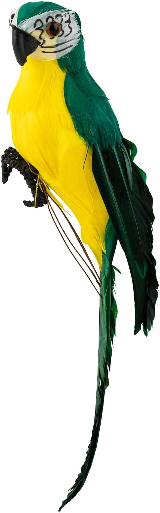 AUEAR, 9.8 Inch Green Artificial Birds Realistic Parrot Decor Model for Decoration Craft