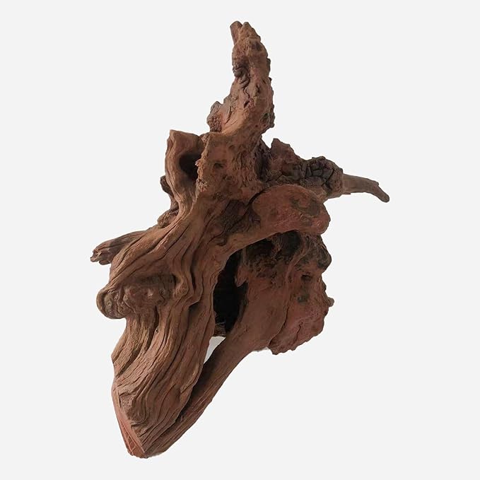 Natural Driftwood for Aquarium Decor, L10.63×W11.02×H14.96 Inches Large Drift Wood Decorations for Reptile Hide, Fish Tank, Optional Shapes
