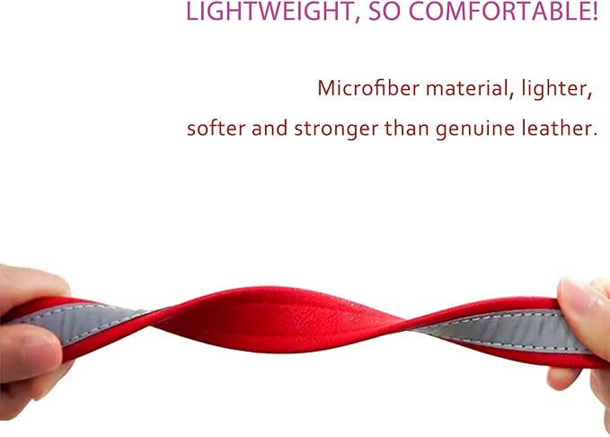 Yonsbox Custom Personalized Reflective Dog Collar with Name Plate Engraved Cute Dog Collars for Male Female Boy Girl Large Dogs Red, XL