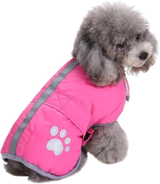 Queenmore Cold Weather Dog Coats Loft Reversible Winter Fleece Dog Vest Waterproof Pet Jacket Available in Extra Small, Small, Medium, Large Extra Large Sizes