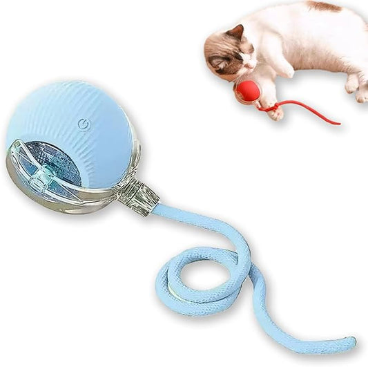Nestoly Cat Toy, Indoor Automatic Moving Interactive Cat Toy Ball, Smart Cat Wheels for Indoor Cats, Chirping Motion Activate Cat Toys Best for Bored Solve Your Cat's Boredom in Seconds