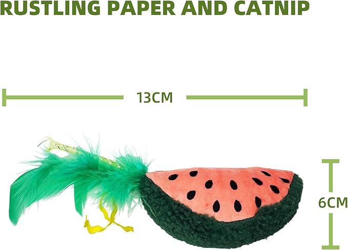 Interactive Cat Toys Bundle Kit: Crinkle Sound Toys + Catnip Kicker + Silvervine Dental Chew - Large & Mini Size Teaser Pack for Indoor Cats