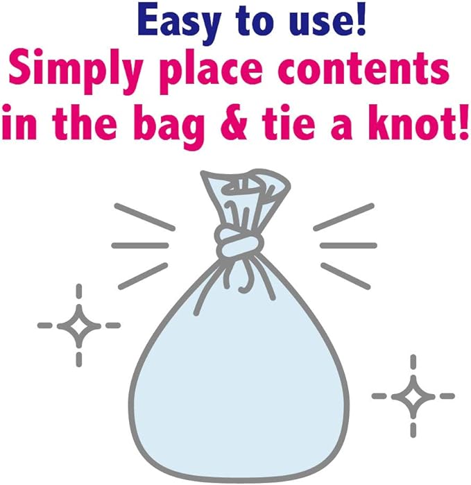 BOS Amazing Odor Sealing Cat Waste Bags - Durable and Unscented [Size: S, Color: light blue] (90 count, Pack of 2) (180 Bags)★May be too small to get a litter scoop inside!