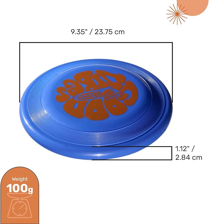 Wham-O Frisbee Fastback Flying Disc, 9.35 Inch Dog-Friendly Lightweight Toy for Professional Players Outdoor Beach Park Backyard Game - 100g